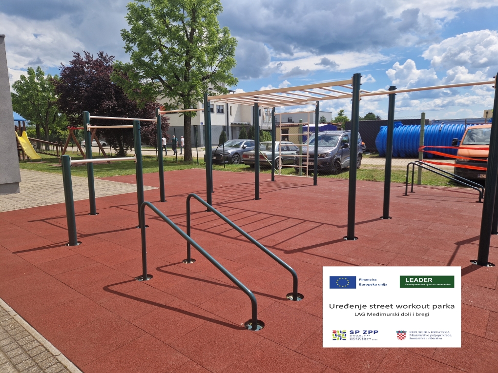 Novi sadržaji za aktivan život: uređen street workout park u Nedelišću